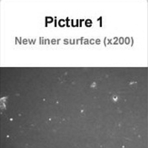 تصویر میکروسکوپی از بافت لاینر شیردوشی نو و فرسوده