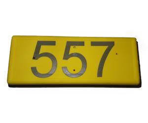 پلاک گردنی گاو سایز بزرگ مدل تسمه ای ماژیک نویس