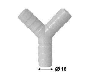 سه راهی پلاستیکی وای بزرگ دستگاه شیردوش ثابت